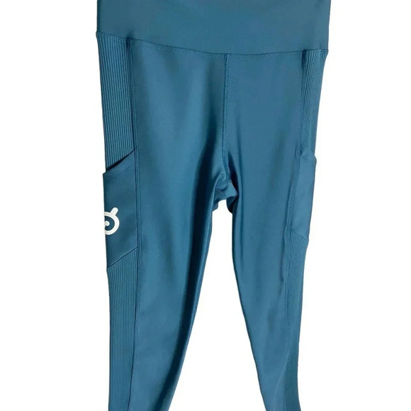 Peloton Teal High Rise Show Up Pocket Leggings-sz Large - Picture 9 of 10